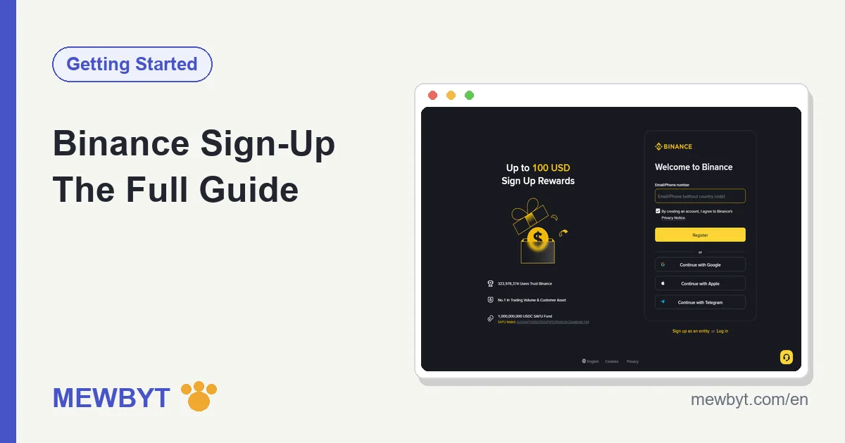 Cover image for the Binance sign-up guide