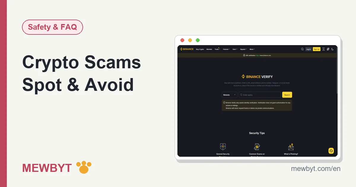 Cover image for the crypto scam prevention guide